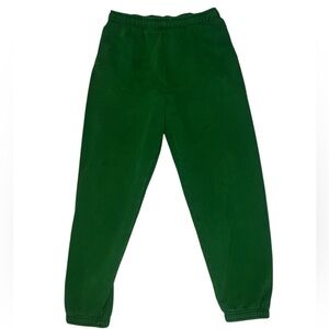 TNA cozy fleece mega sweatpants Kelly green sz M